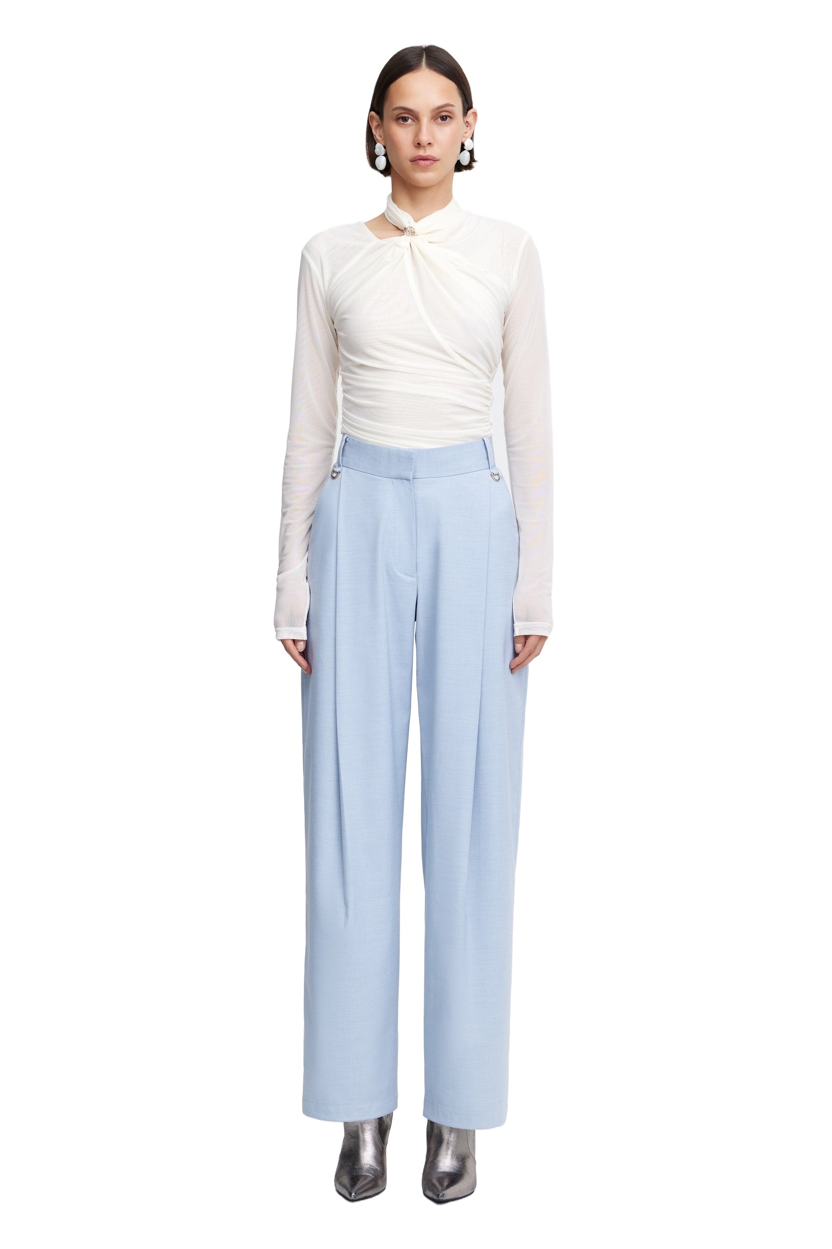 Acler Newbewick Pant in Baby Blue, Blue Pants