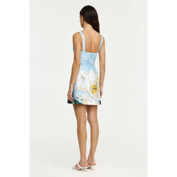 Acler Newcatton Mini Dress in Poppy Reverie, view 3