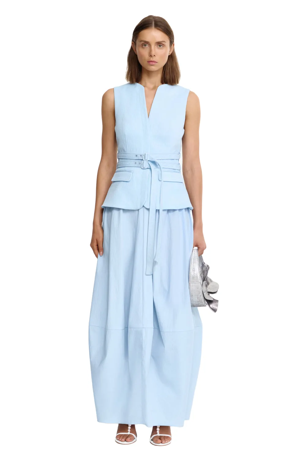 Acler Newduston Maxi Dress in Bluestar, Blue Dresses