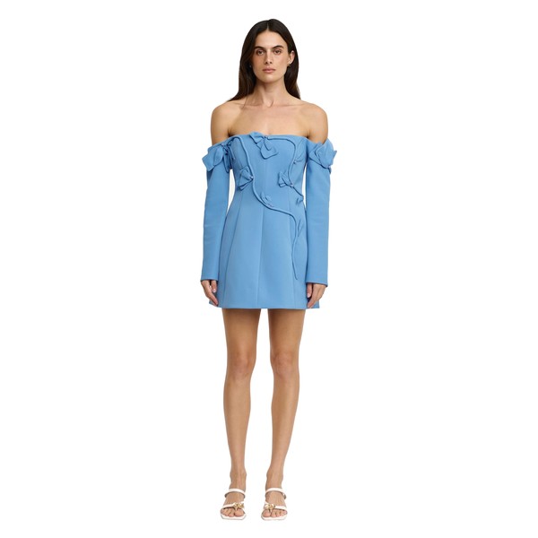 Acler Newmoat Mini Dress in Alt Blue