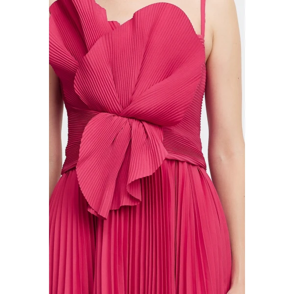 Acler Newtie Mini Dress in Berry Pink, view 4