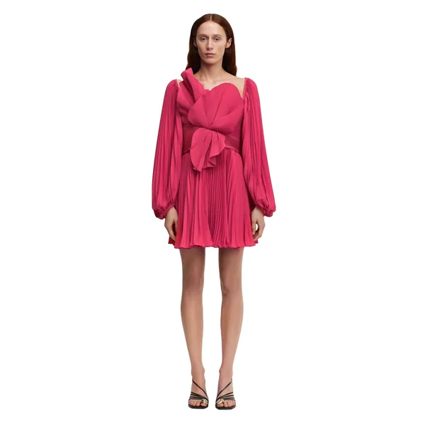 Acler Newtoft Mini Dress in Berry Pink