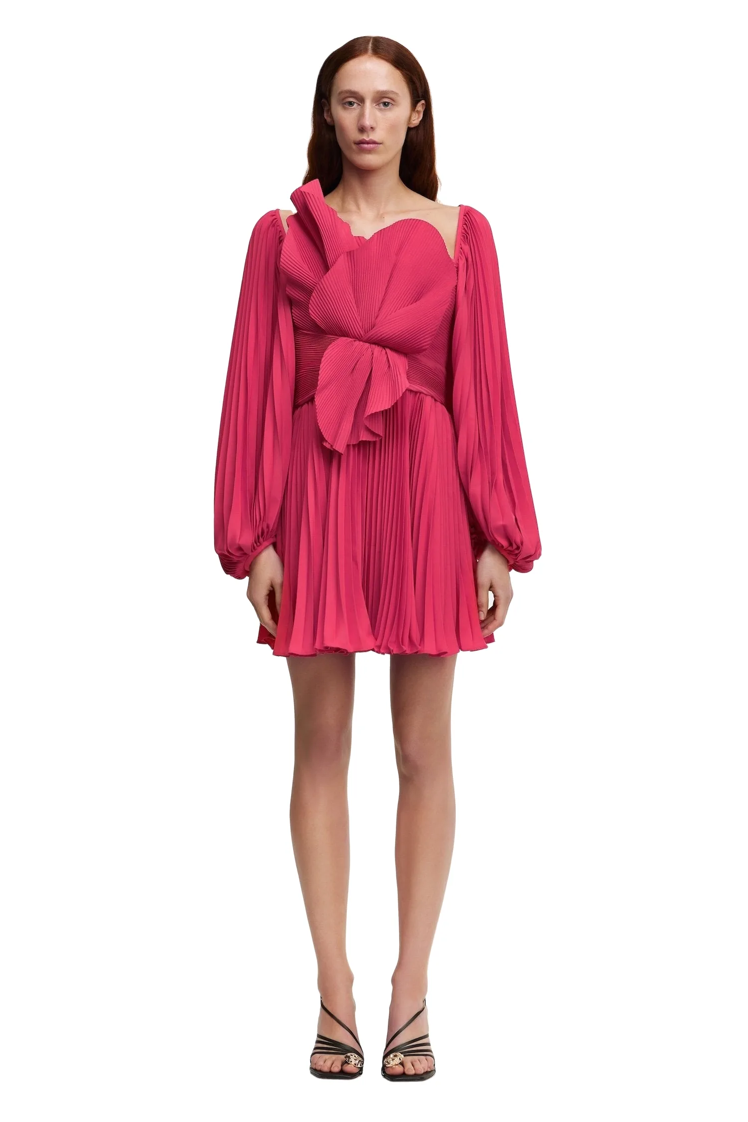 Acler Newtoft Mini Dress in Berry Pink, Pink Dresses