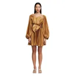 Acler Newtoft Mini Dress in Caramel