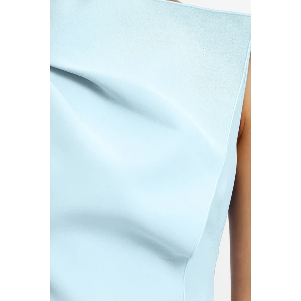 Acler Normanhill Midi Dress in Powder Blue, view 4