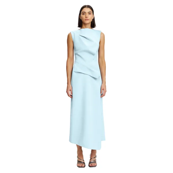 Acler Normanhill Midi Dress in Powder Blue