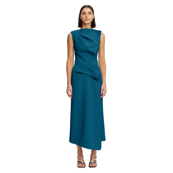 Acler Normanhill Midi Dress in Prussian Blue