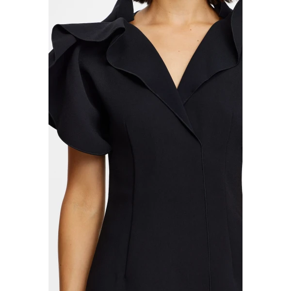Acler Normanhill Mini Dress in Black, view 4