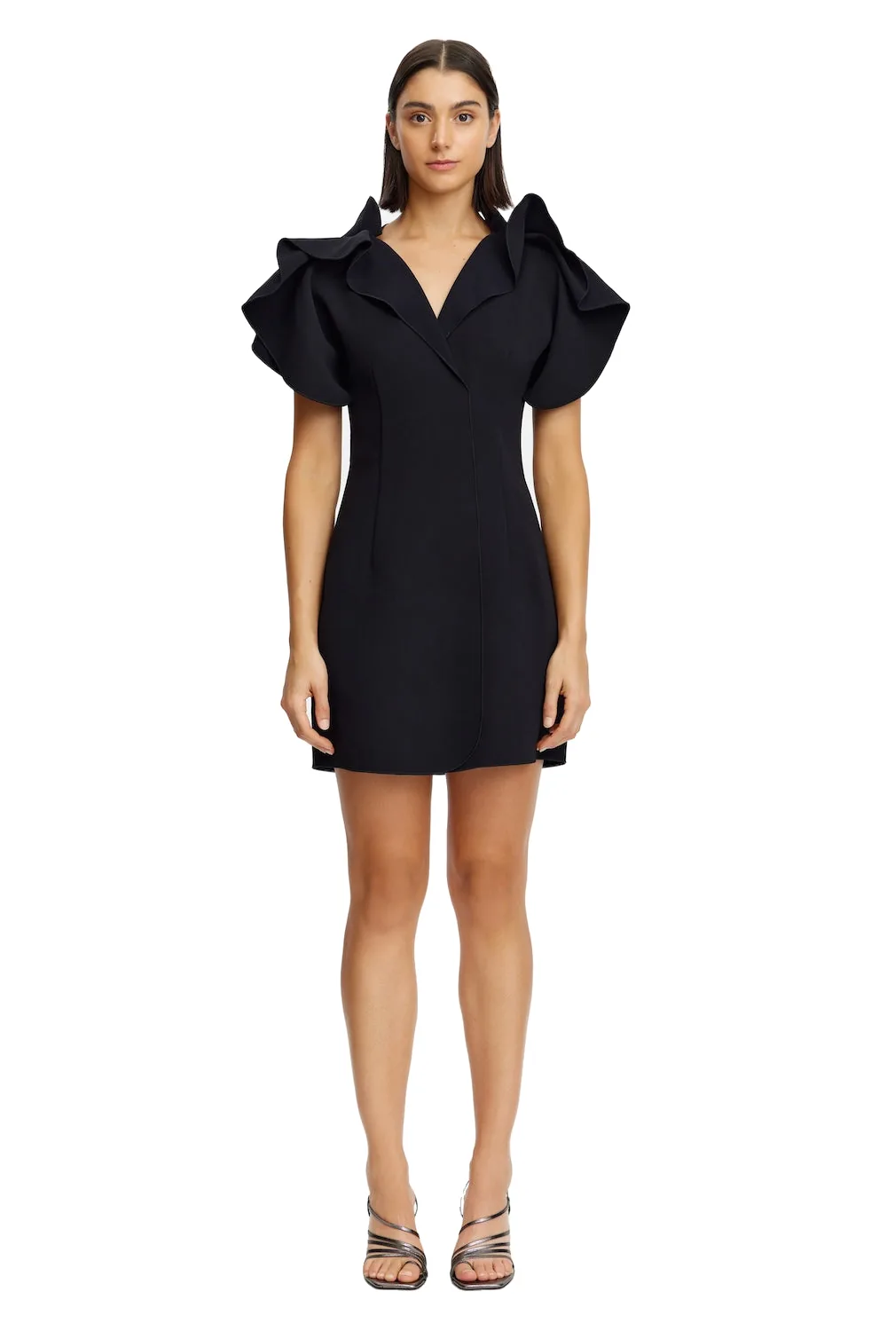 Acler Normanhill Mini Dress in Black, Black Dresses