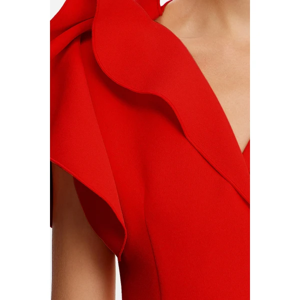 Acler Normanhill Mini Dress in Cherry, view 4