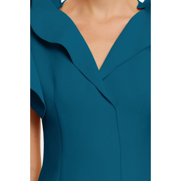 Acler Normanhill Mini Dress in Prussian Blue, view 4