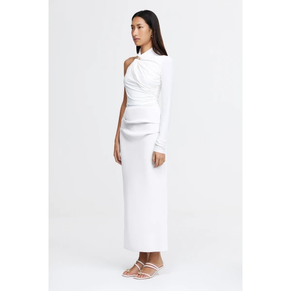 Acler Normanhill Skirt in Ivory, view 2