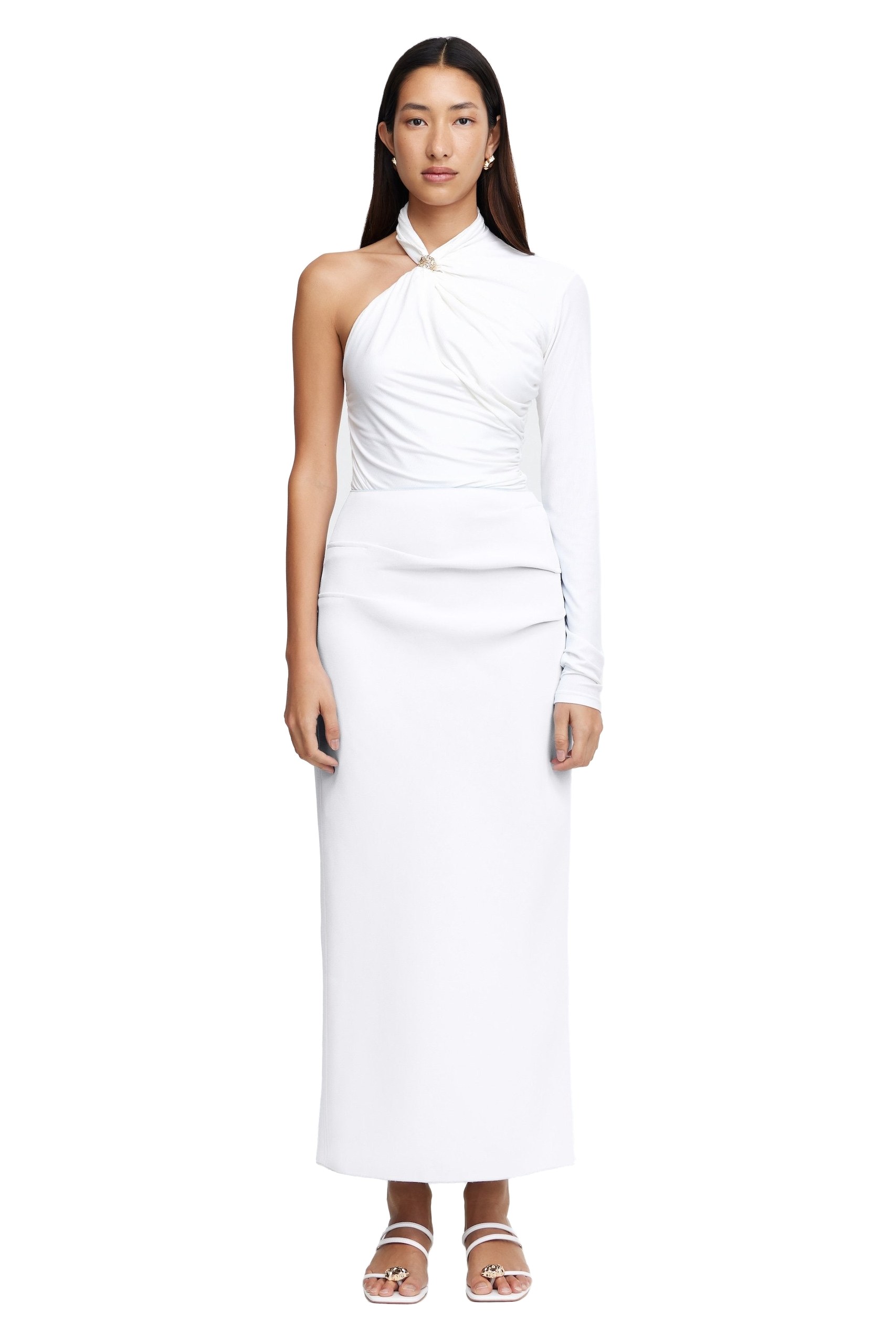 Acler Normanhill Skirt in Ivory, Ivory Skirts