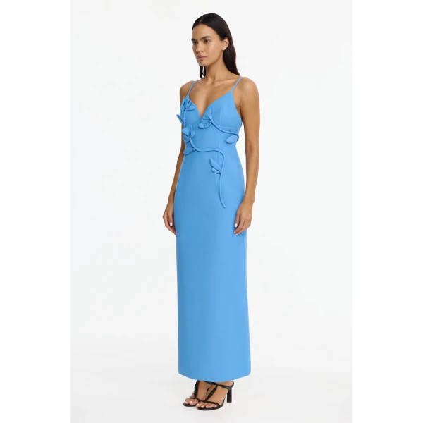 Acler Northwick Maxi Dress in Alt Blue, view 2