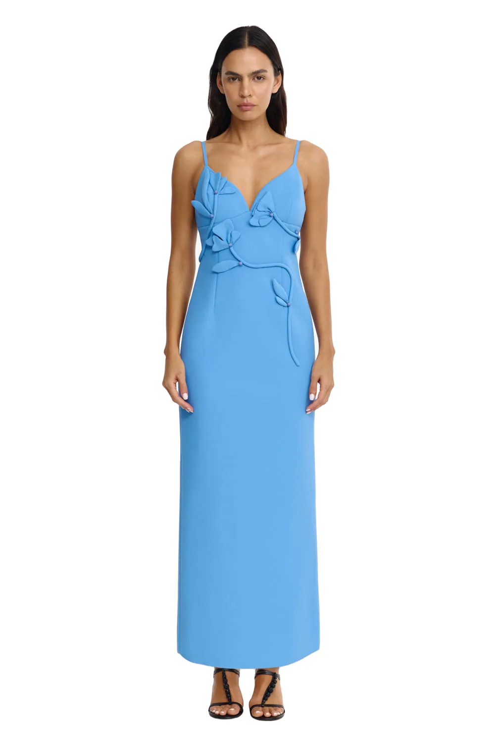 Acler Northwick Maxi Dress in Alt Blue, Blue Dresses