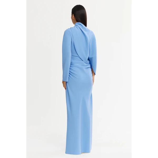 Acler Northwick Maxi Dress in Lake Blue, view 4