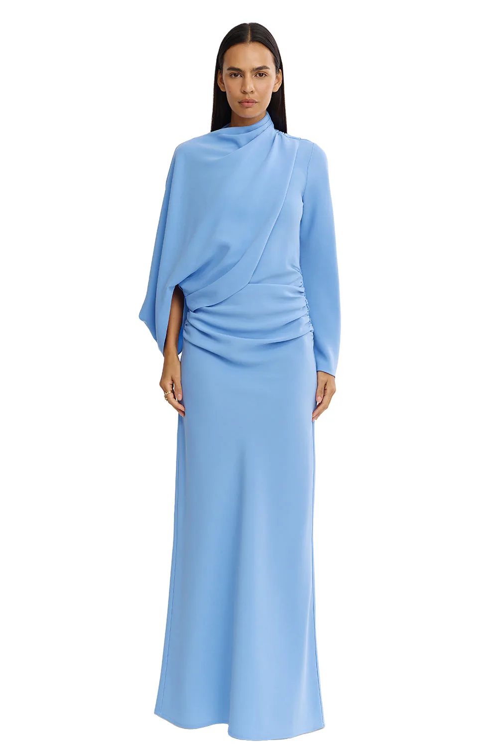Acler Northwick Maxi Dress in Lake Blue, Blue Dresses