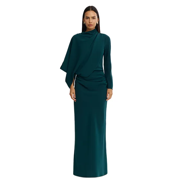 Acler Northwick Maxi Dress in Midnight Emerald