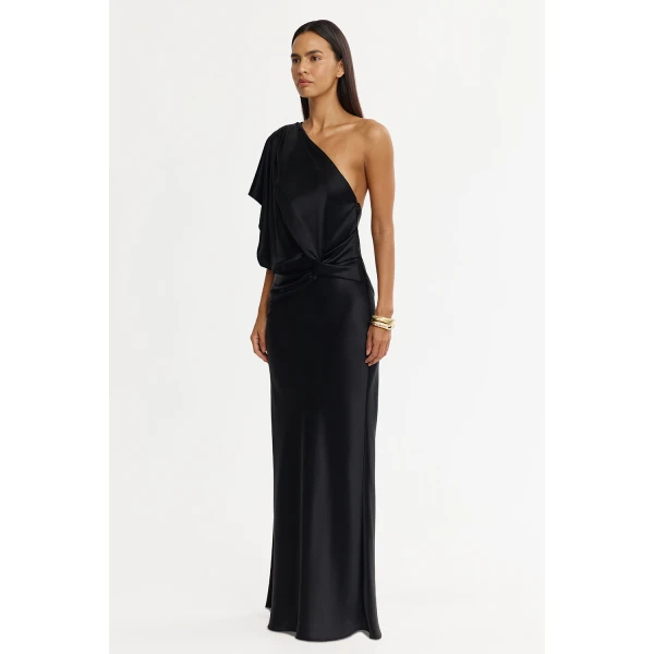 Acler Novalea Maxi Dress in Black, view 3