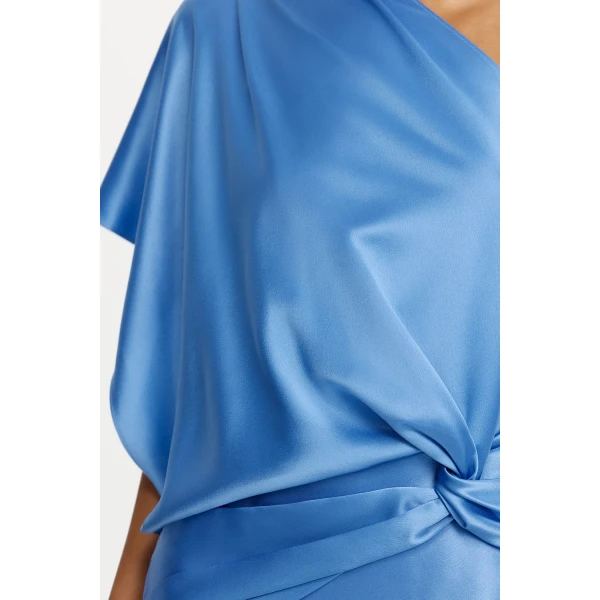 Acler Novalea Maxi Dress in Lake Blue, view 4
