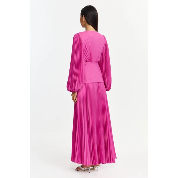 Acler Orissa Maxi Dress in Pink Topaz, view 3
