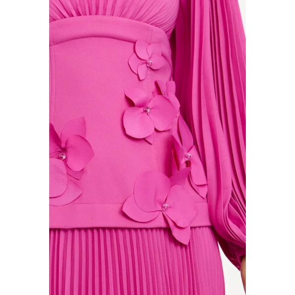 Acler Orissa Maxi Dress in Pink Topaz, view 4