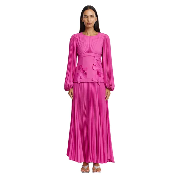Acler Orissa Maxi Dress in Pink Topaz
