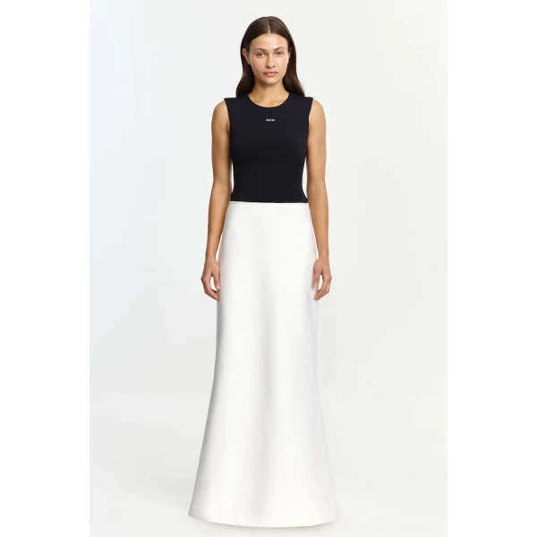 Acler Owena Maxi Dress in Ivory, view 6