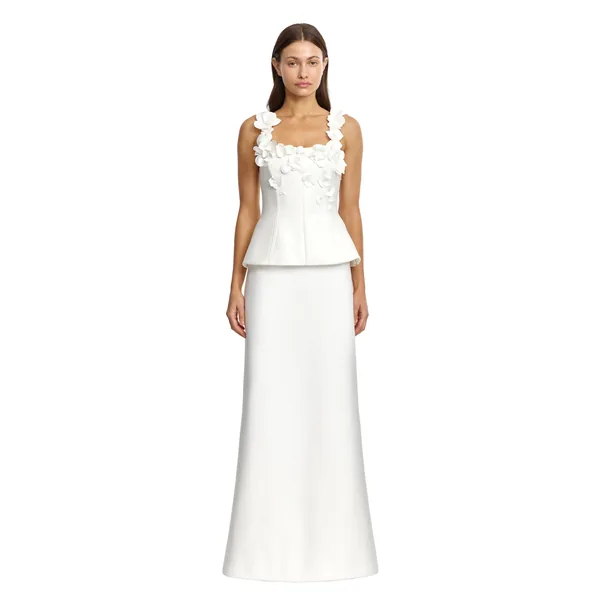Acler Owena Maxi Dress in Ivory