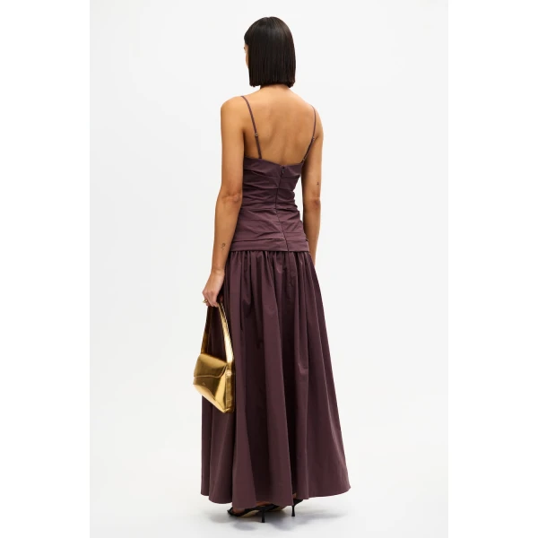 Acler Pembrey Maxi Dress in Cocoa, view 3