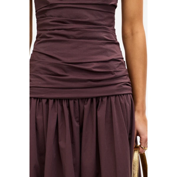 Acler Pembrey Maxi Dress in Cocoa, view 4