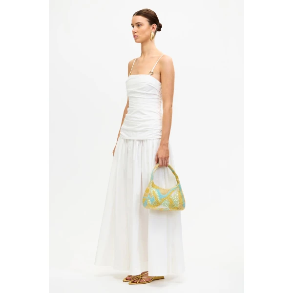 Acler Pembrey Maxi Dress in Ivory, view 2
