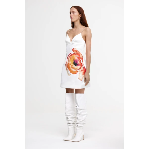 Acler Pendoylan Mini Dress in Berry Poppy Fleur, view 2