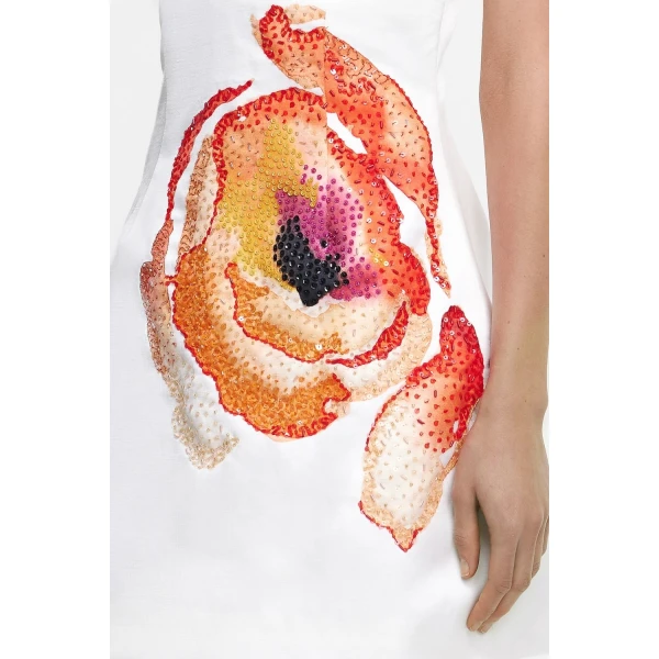 Acler Pendoylan Mini Dress in Berry Poppy Fleur, view 4