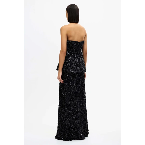 Acler Pipson Maxi Skirt in Black, view 3