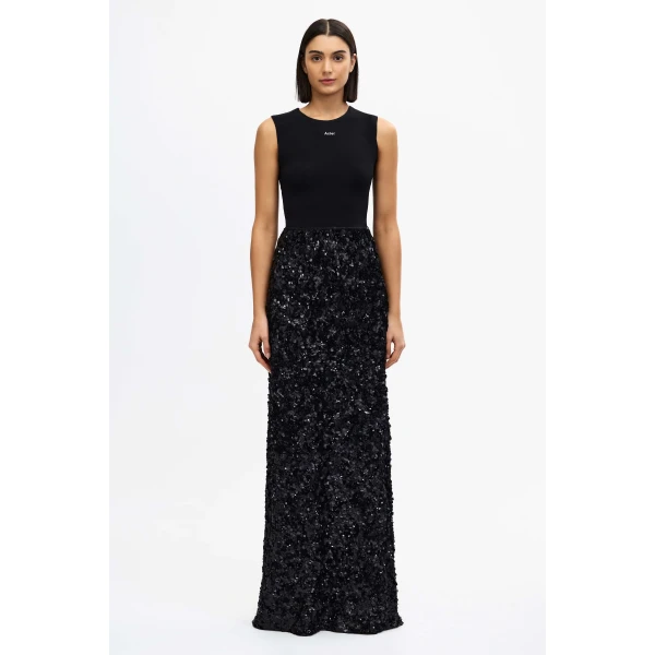 Acler Pipson Maxi Skirt in Black, view 4