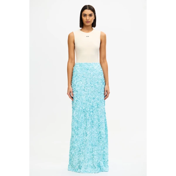 Acler Pipson Maxi Skirt in Powder Blue, view 5
