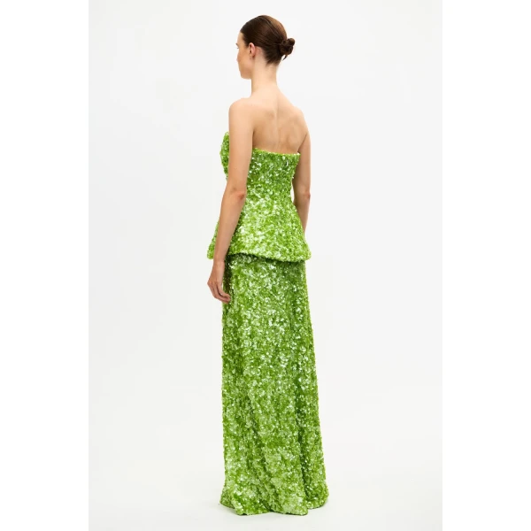 Acler Pipson Top in Basil Green, view 3