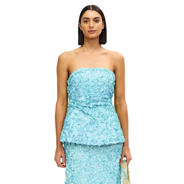 Acler Pipson Top in Powder Blue