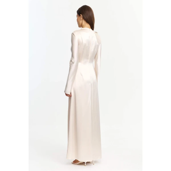 Acler Ramwark Maxi Dress in Pearl, view 3