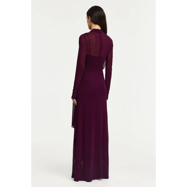 Acler Rea Maxi Dress in Fig, view 3