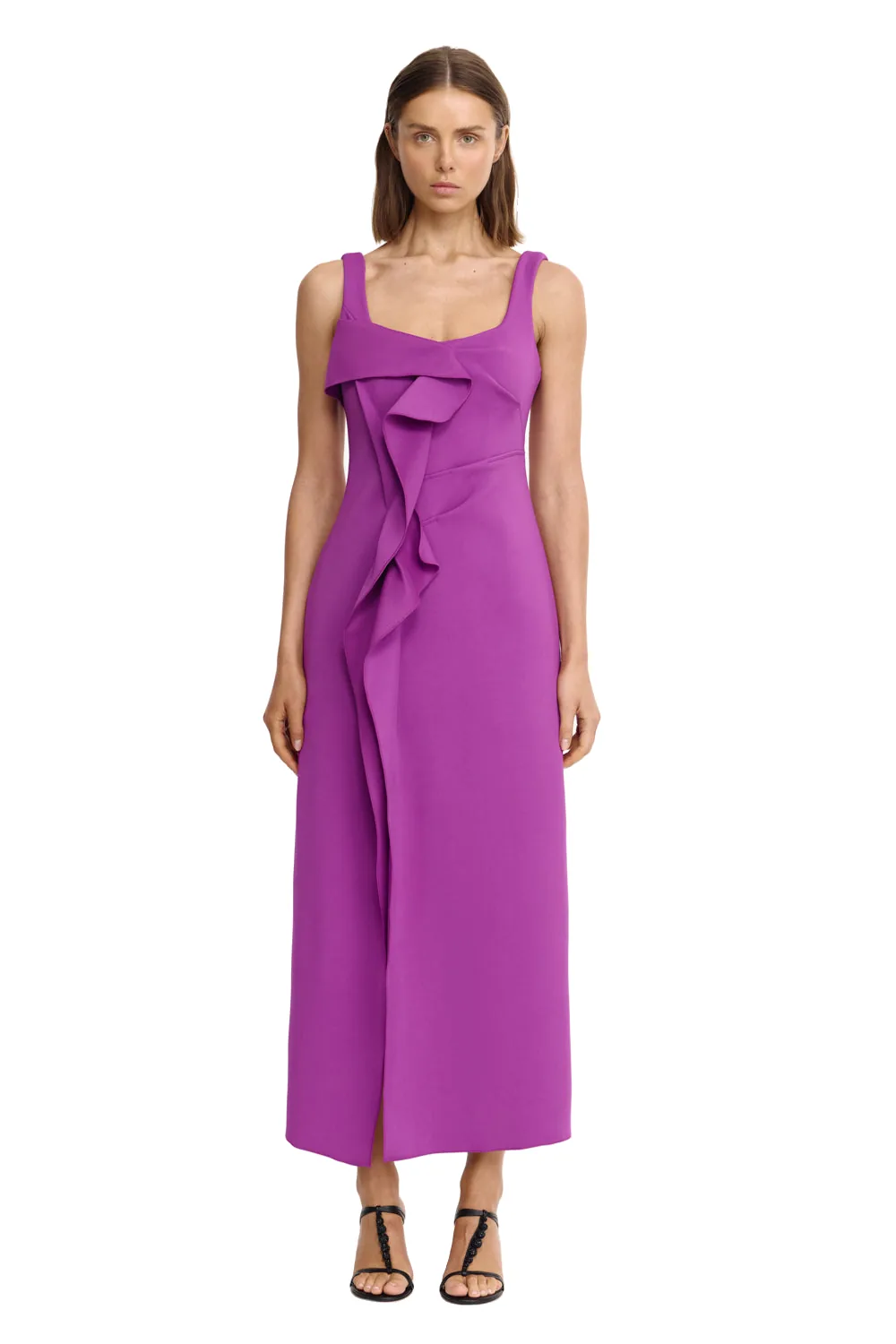 Acler Realbart Maxi Dress in Deep Mulberry, Purple Dresses