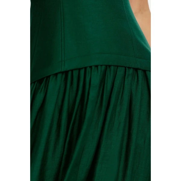 Acler Reeve Maxi Dress in Deep Emerald, view 4