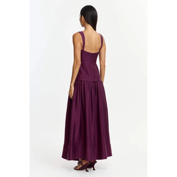 Acler Reeve Maxi Dress in Fig, view 3