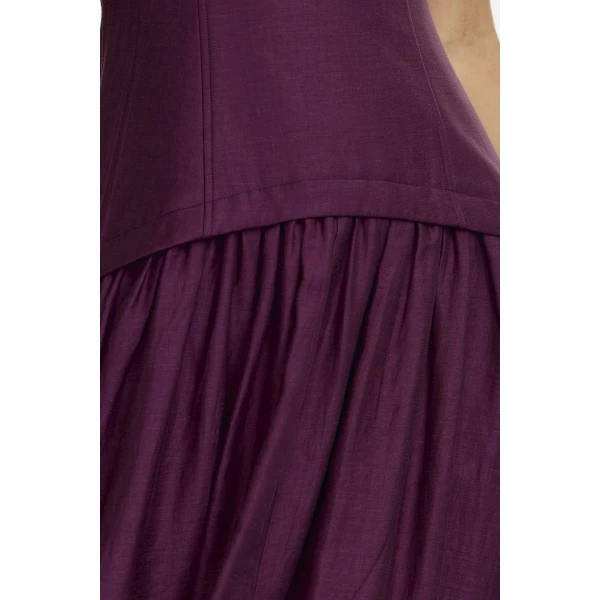 Acler Reeve Maxi Dress in Fig, view 4