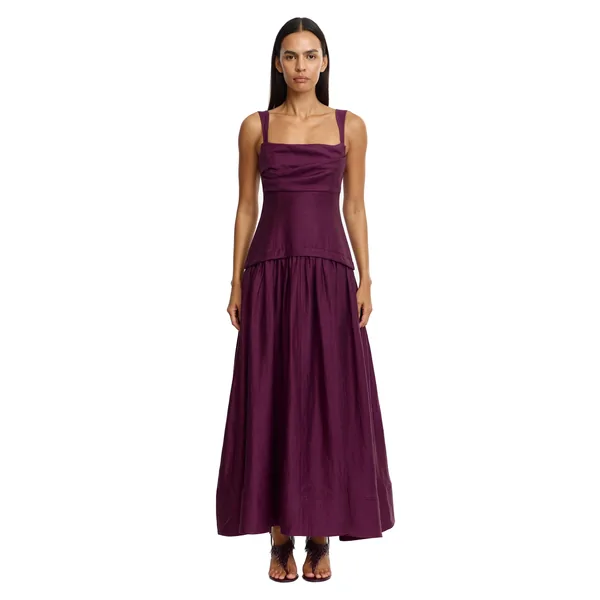 Acler Reeve Maxi Dress in Fig