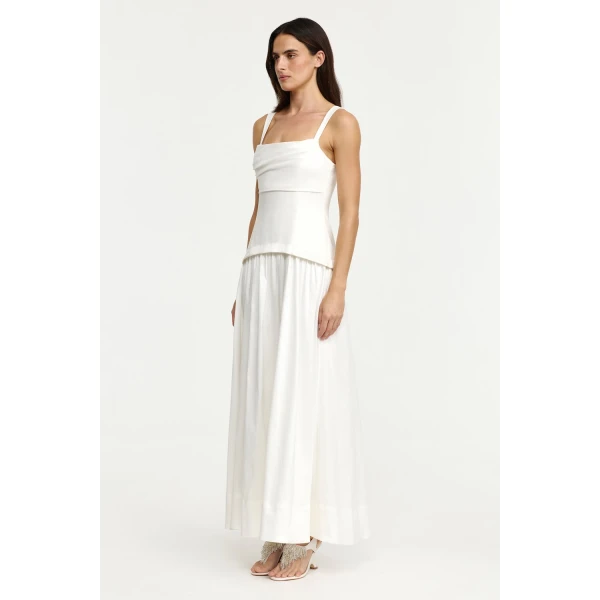 Acler Reeve Maxi Dress in Ivory, view 2