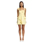 Acler Reeve Mini Dress in Lemon Zest