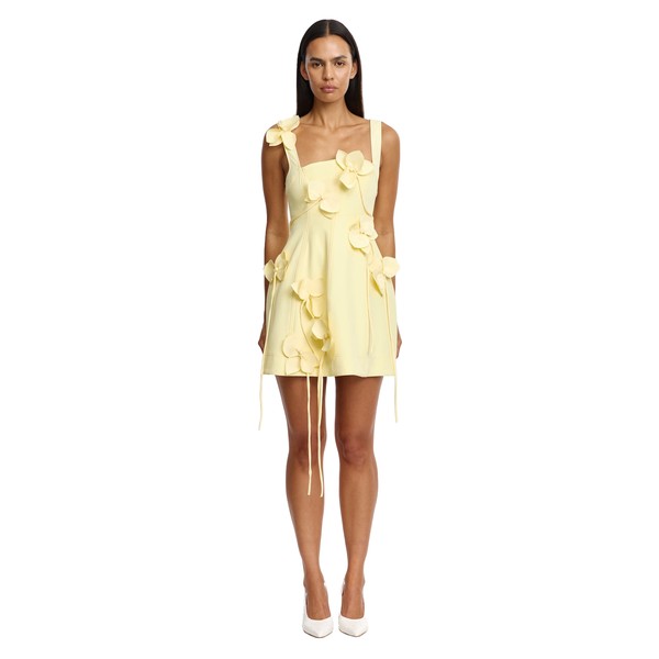 Acler Reeve Mini Dress in Lemon Zest