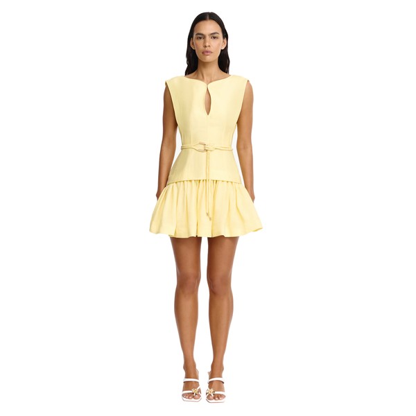 Acler Remly Mini Dress in Lemon Sorbet